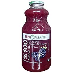 BenOrganic Organic Black Mulberry & Pomegranate Juice 946ml