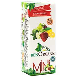 BenOrganic Organic Fruit Juice With Strawberry 200ml