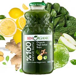 BenOrganic Organik Karışık Yeşil Sebze Suyu 946ml