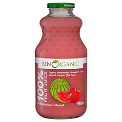 BenOrganic Organic Watermelon & Strawberry Mix Juice 946ml