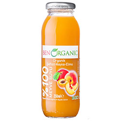 BenOrganic Organic Apricot & Peach & Apple Juice 250ml