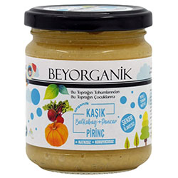 Beyorganik Organic Pumpkin & Beetroot & Rice Puree 180g