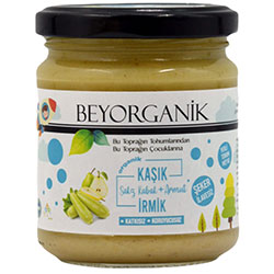 Beyorganik Organik Kavanoz Püresi  Sakız Kabağı  Armut  İrmik  180g