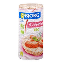 Bjorg Organic 4 Cereal Rice Cakes  17 pcs  130g