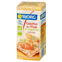 Bjorg Organik Glutensiz Mısır Patlağı Dilimleri  28 adet  130gr