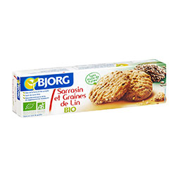 Bjorg Organic Buckwheat and Flax Biscuit 125g