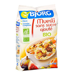 Bjorg Organic Muesli Without Sugar Added 375g