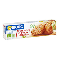 Bjorg Organic Biscuit With Almond & Oat Flakes 125g