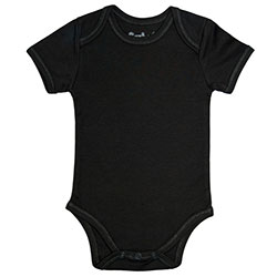 Canboli Organic Baby Short Sleeve Bodysuit  Grey  0-3 Month 