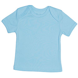 Canboli Organic Baby Short Sleeve T-shirt  Light Blue  3-6 Month 