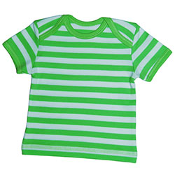 Canboli Organic Baby Short Sleeve T-shirt  Straipe Green  12-18 Month 