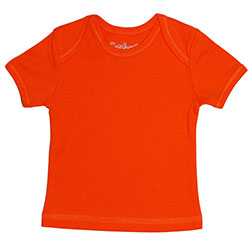 Canboli Organic Baby Short Sleeve T-shirt (Orange, 12-18 Month)