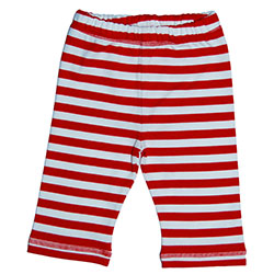 Canboli Organic Baby Pants (Red Straipe, 6-12 Month)