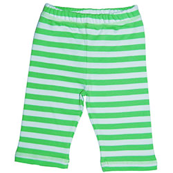 Canboli Organic Baby Pants (Green Straipe, 0-3 Month)