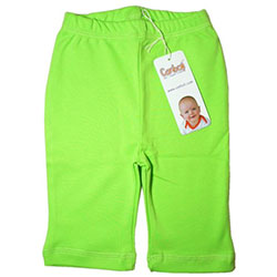 Canboli Organic Baby Pants (Green, 0-3 Month)