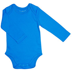 Canboli Organic Baby Long Sleeve Bodysuit(Dark Blue, 3-6 Month)