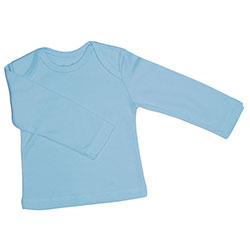 Canboli Organic Baby Long Sleeve T-shirt (Light Blue, 0-3 Month)