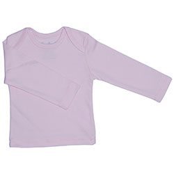 Canboli Organic Baby Long Sleeve T-shirt (Light Pink, 3-6 Month)