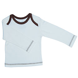 Canboli Organic Baby Long Sleeve T-shirt (Ecru Brown, 6-12 Month)