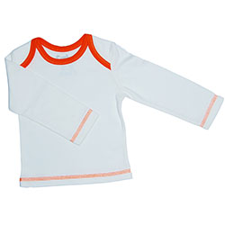 Canboli Organic Baby Long Sleeve T-shirt (Ecru Red, 12-18 Month)