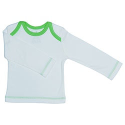 Canboli Organic Baby Long Sleeve T-shirt  Ecru Green  3-6 Month 