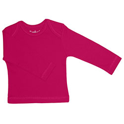 Canboli Organic Baby Long Sleeve T-shirt  Fuchsia  0-3 Month 