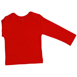 Canboli Organic Baby Long Sleeve T-shirt  Red  0-3 Month 