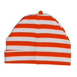 Canboli Organic Baby Hat (Red Straipe, 0-3 Month)