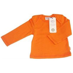 Canboli Organic Baby Long Sleeve T-shirt (Orange Straipe, 3-6 Month)