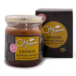 Cityfarm Organic Honey+Royal Jell+Pollen Junior 240g