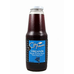 Cityfarm Organic Dark Grape Juice 1L