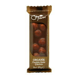 Cityfarm Organic Chocolate (With Hazelnut & Milk) 27g