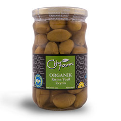 Cityfarm Organic Cracked Green Olives 630g
