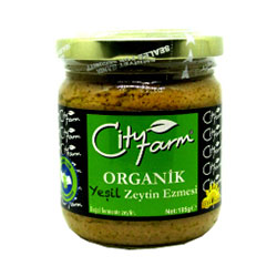 Cityfarm Organic Green Olive Paste 195g