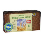 DELBA Organic Three Grain Bread 500g