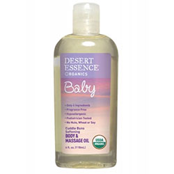 Desert Essence Organik Bebek Vücut ve Masaj Yağı 118ml