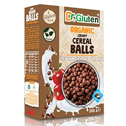 Dr.Gluten Organic Crispy Cereal Balls (Carob) 200g