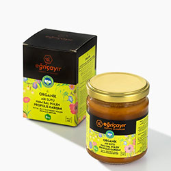 Eğriçayır Organic Royal Jelly + Raw Honey + Pollen + Propolis Mix 240g