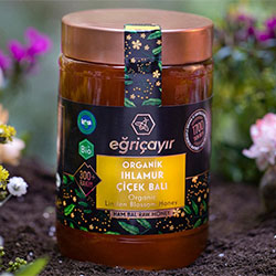 Eğriçayır Organik Ihlamur Balı  Ham Bal  850g