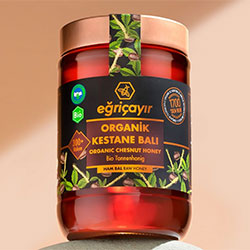 Eğriçayır Organic Chestnut Honey 850g