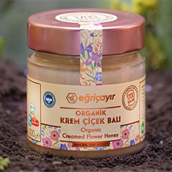 Eğriçayır Organik Krem Çiçek Balı 300g