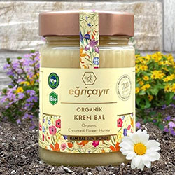 Eğriçayır Organik Krem Çiçek Balı 450g