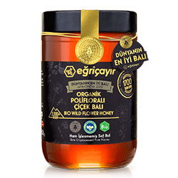 Eğriçayır Organik Polifloralı  Yabani  Çiçek Balı 850g