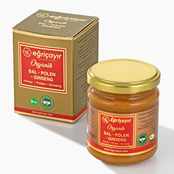 Eğriçayır Organik Bal Polen Ginseng Karışımı 240g