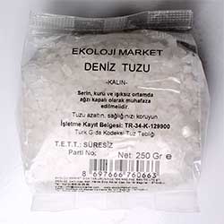 Ekoloji Market Deniz Tuzu  Öğütülmemiş  250g