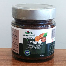 Ekoloji Market Organik Cevizli Kuru İncir Reçeli 275g