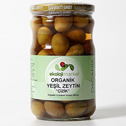 Ekoloji Market Organic Green Olive (Score Brined) 300g