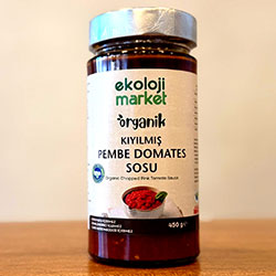 Ekoloji Market Organik Kıyılmış Pembe Domates Sosu 450g