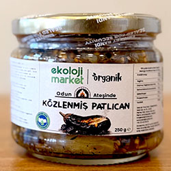 Ekoloji Market Organik Közlenmiş Patlıcan  Odun Ateşinde  250g