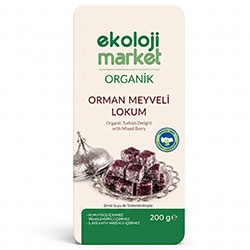 Ecology Market Organic Forest Fruit Turkish Delight 200g